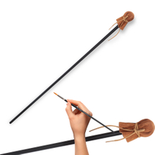 Mahl Stick for Steadying Painter Hand, 33 6/7 Inches in Length Aluminum Rod with Artificial Leather, Artists Painting Hand Rest Tool